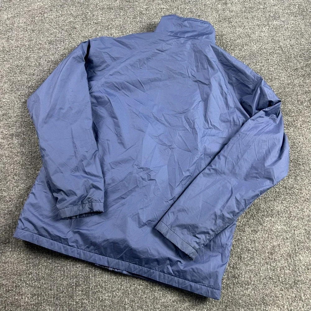 Patagonia Jacket Kids XL Blue Reversible Fleece Lined Zip Windbreaker